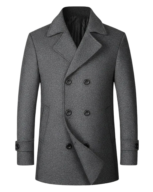 Eric™ | Abrigo Doble Pecho Elegante en Lana Premium
