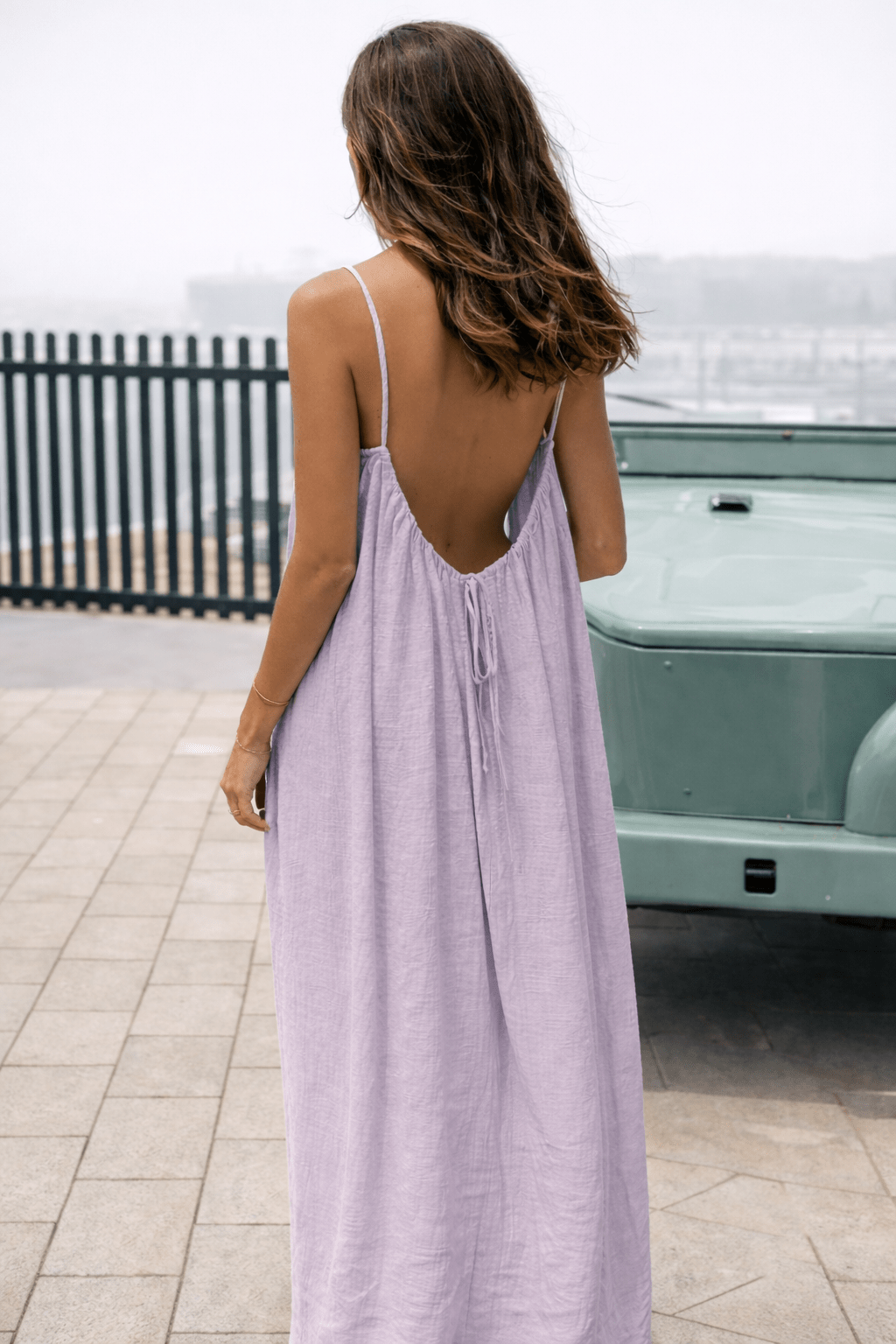 Vestido Maxi Espalda Descubierta