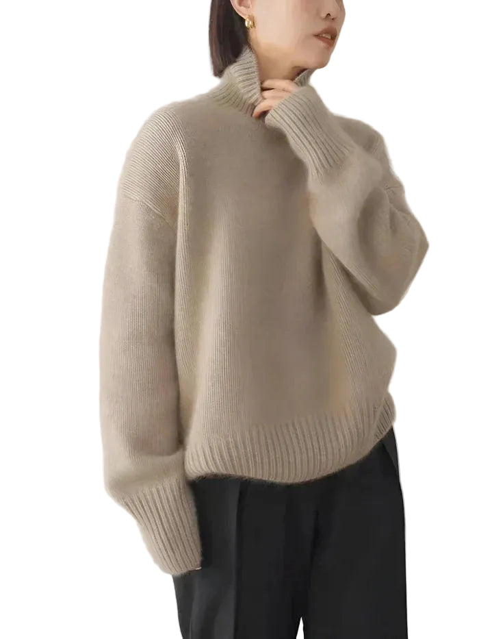 Noa™ | Suéter de Cuello Alto en Cachemira Suave