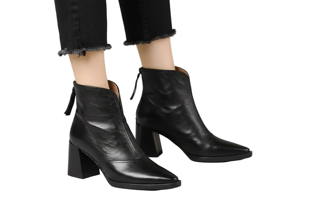 Alana | Botines de Lujo con Tacón Medio