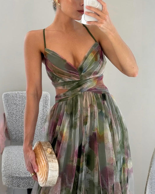 Giselle - Encantador Maxi Vestido con Estampado Floral (Copia)