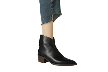 Camila | Botines de tacón bajo de lujo