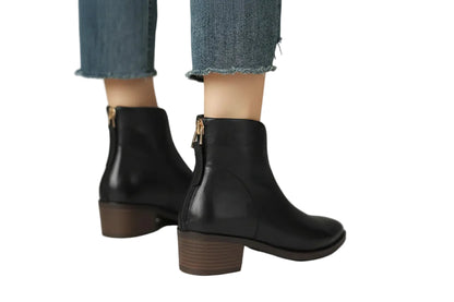 Camila | Botines de tacón bajo de lujo