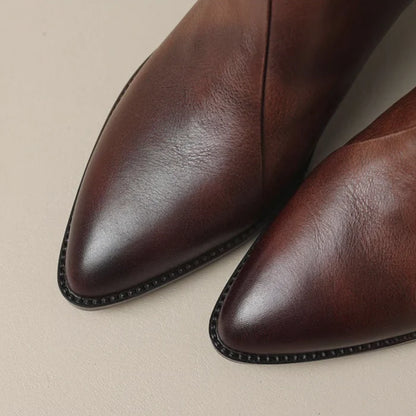 Camila | Botines de tacón bajo de lujo