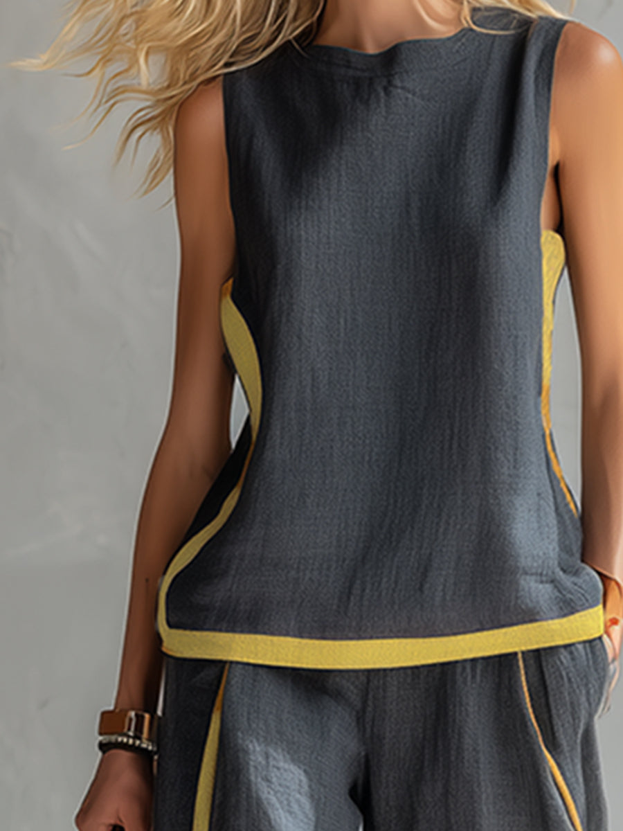 Leila | Conjunto Elegante de Cáñamo y bambú