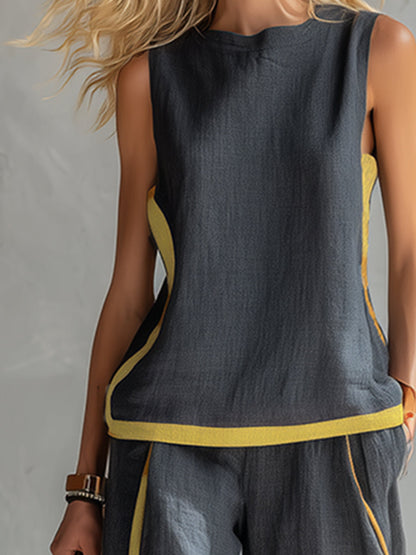 Leila | Conjunto Elegante de Cáñamo y bambú