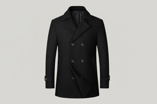 Eric™ | Abrigo Doble Pecho Elegante en Lana Premium