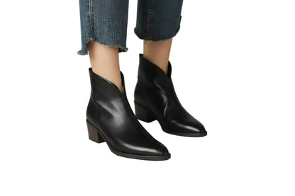 Camila | Botines de tacón bajo de lujo