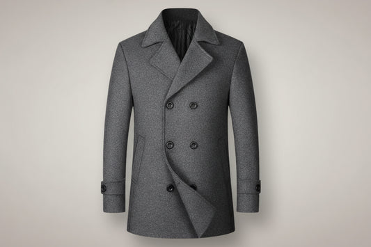 Eric™ | Abrigo Doble Pecho Elegante en Lana Premium