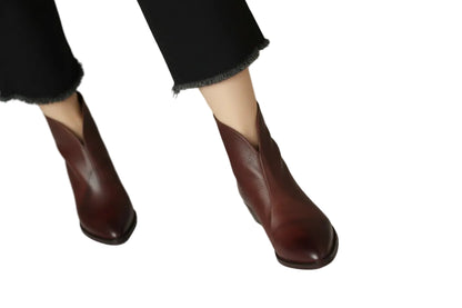 Camila | Botines de tacón bajo de lujo