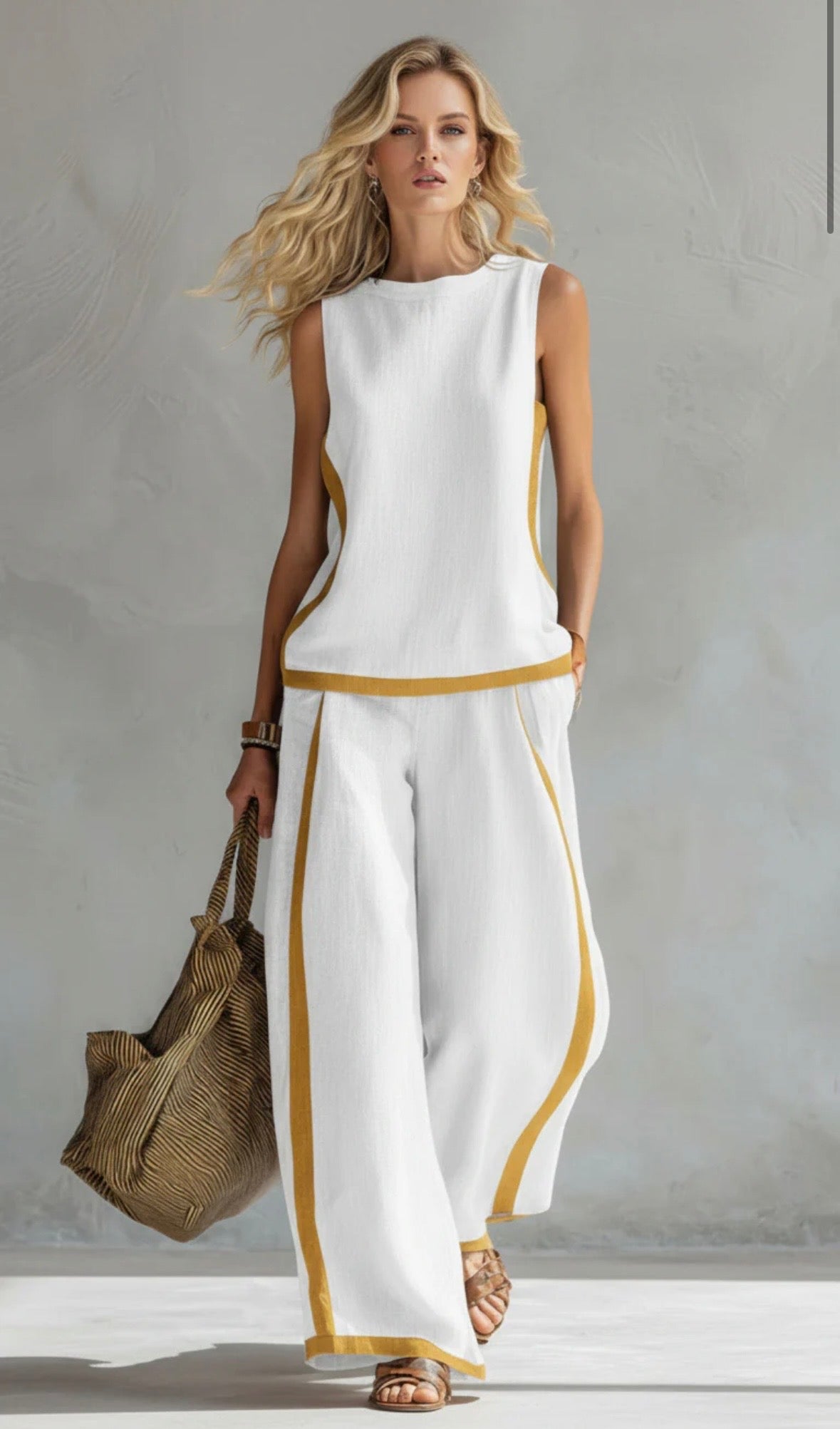 Leila | Conjunto Elegante de Cáñamo y bambú