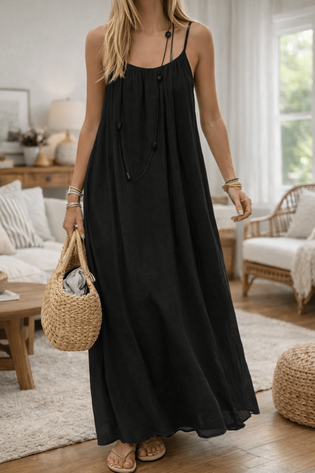 Vestido Maxi Espalda Descubierta