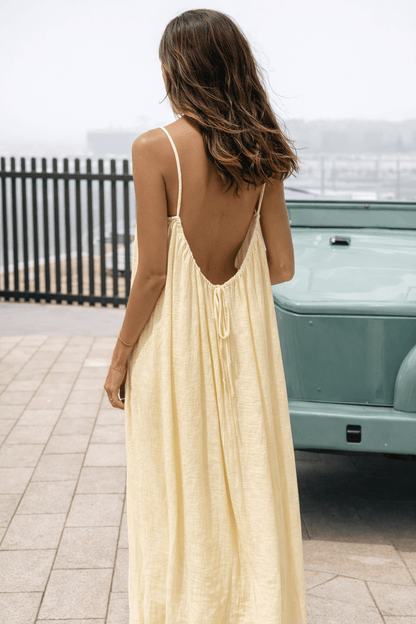 Vestido Maxi Espalda Descubierta
