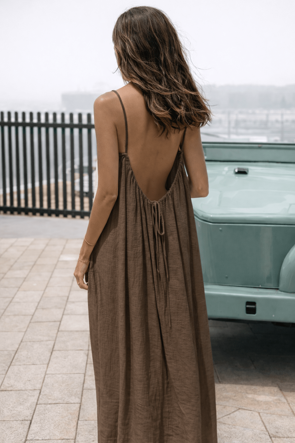 Vestido Maxi Espalda Descubierta