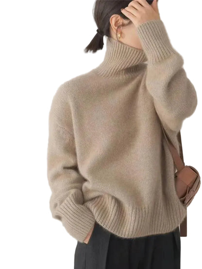 Noa™ | Suéter de Cuello Alto en Cachemira Suave
