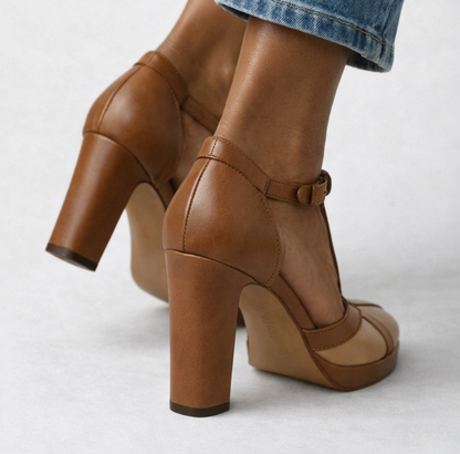 Maelyne™ — Zapatos de Tacón Retro con Sujeción Ergonómica