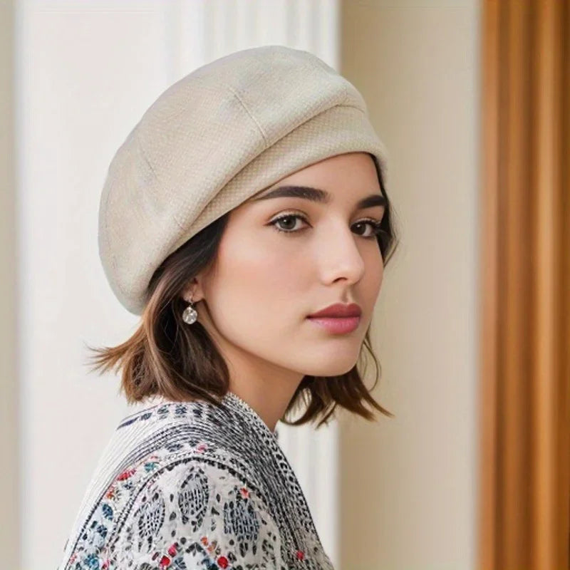 Boina Elegante para Mujer de Tejido Suave