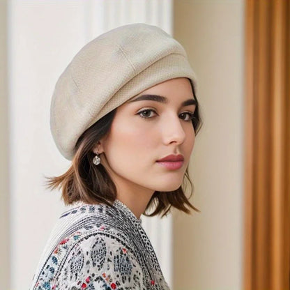 Boina Elegante para Mujer de Tejido Suave