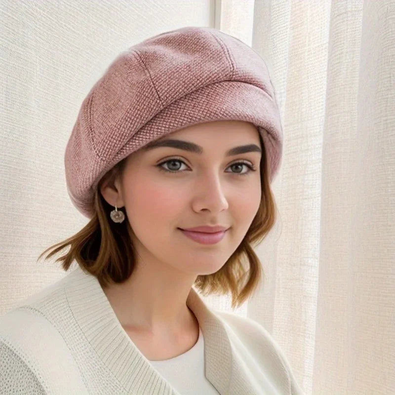 Boina Elegante para Mujer de Tejido Suave