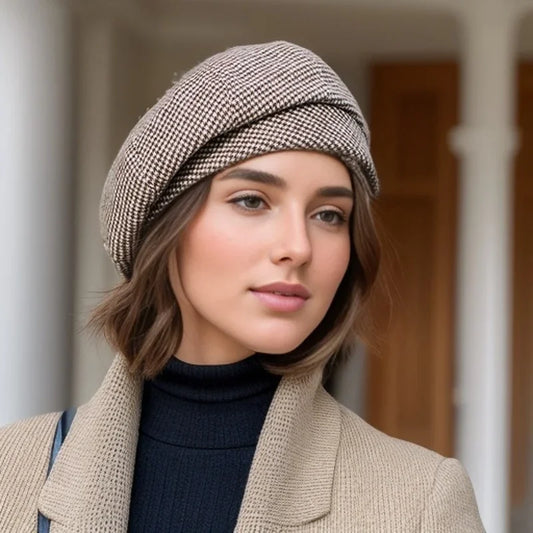 Boina Elegante para Mujer de Tejido Suave