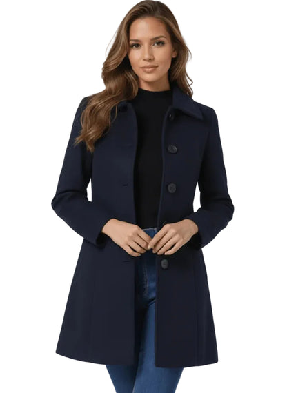 Helena | Elegante abrigo para todas las estaciones con botones