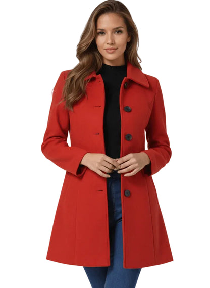 Helena | Elegante abrigo para todas las estaciones con botones