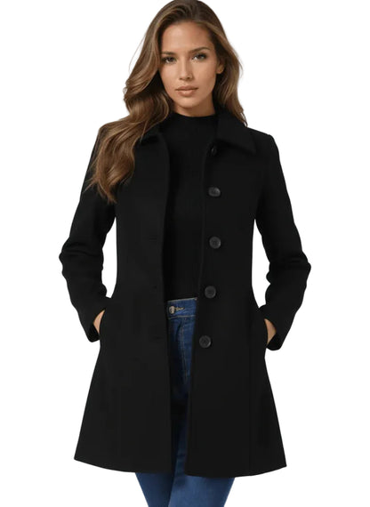 Helena | Elegante abrigo para todas las estaciones con botones
