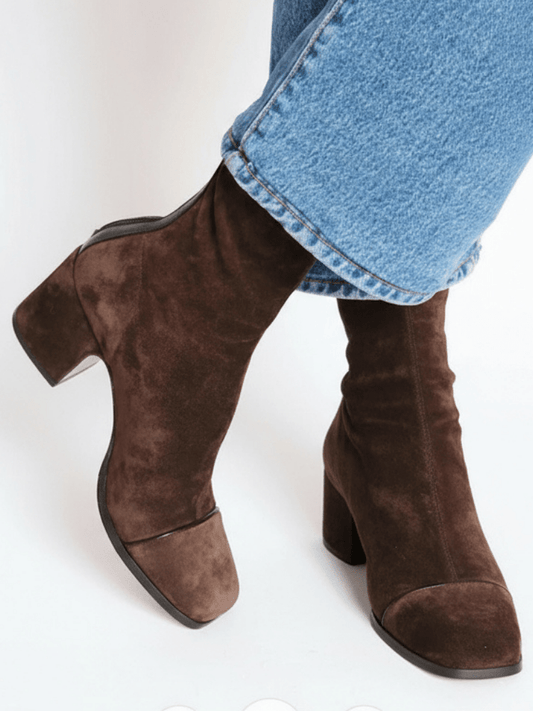 Solange™ | Botines de ante hidrofugado
