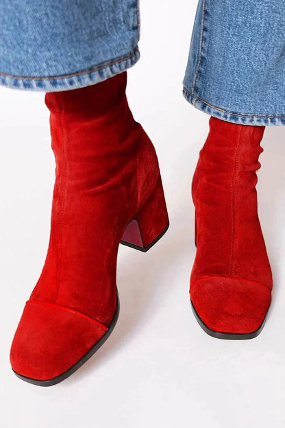 Solange™ | Botines de ante hidrofugado