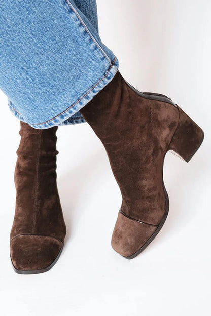 Solange™ | Botines de ante hidrofugado
