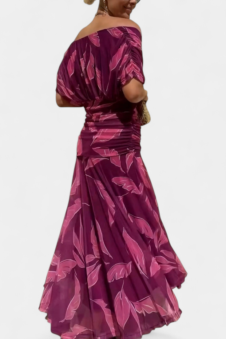 Camille | Vestido drapeado cruzado