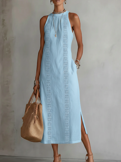 Jimena™ | Vestido Midi Elegante con Cuello
