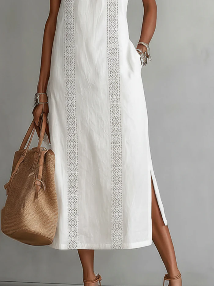 Jimena™ | Vestido Midi Elegante con Cuello