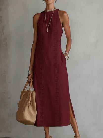 Jimena™ | Vestido Midi Elegante con Cuello