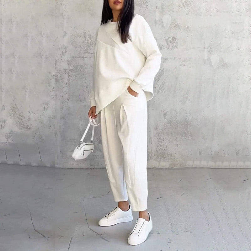 Alessia | Conjunto casual elegante con sudadera y pantalón