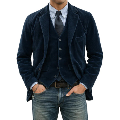 Tom | Traje de dos piezas: Blazer y chaleco de terciopelo