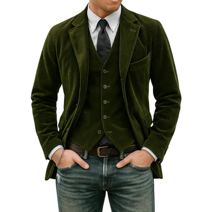 Tom | Traje de dos piezas: Blazer y chaleco de terciopelo
