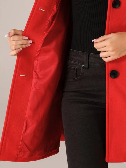 Helena | Elegante abrigo para todas las estaciones con botones